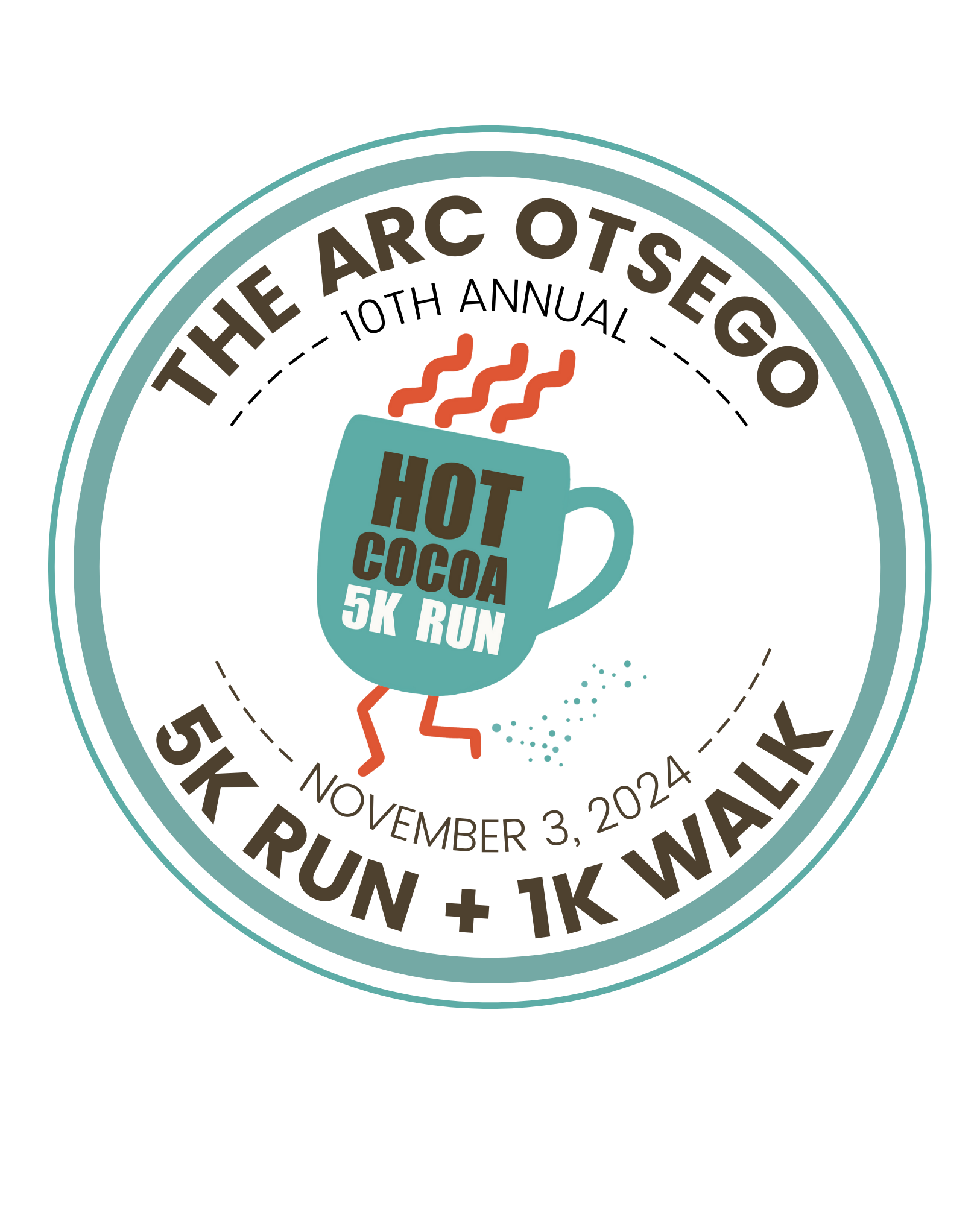 The 10th Annual Arc Otsego Hot Cocoa 5K Run & 1K Walk, Run & Roll 2024